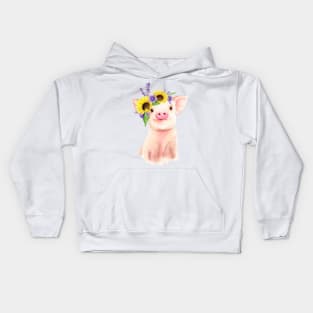 Blossoming Piglet Kids Hoodie